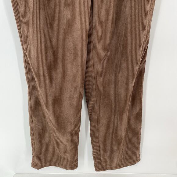 Halara High Waisted Baggy Leg Brown Corduroy women's Size S NWT - Picture 5 of 8